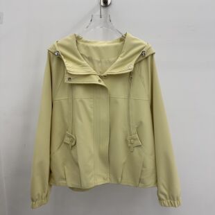 新款 宽松休闲连帽打底夹克衫 春季 时尚 短外套06 女装 26A06专柜正品