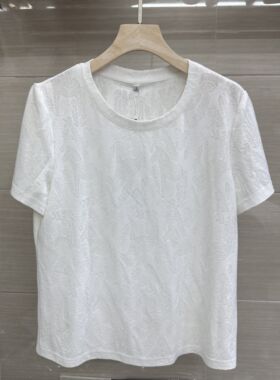 SXMR26-A33专柜正品新款夏季女装圆领短袖套头妈妈装打底T恤上衣