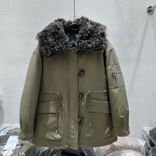 女装 冬季 大毛领石墨烯云绒派克服外套女13 新款 鑫依秀9913专柜正品