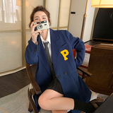 档口现货黄色P标藏青色西装266-2313-P115K168，女装西装，浙宝266