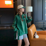 档口现货主推数据好下摆开叉双抽绳空气层卫衣266-2275，女装卫衣/绒衫，浙宝266