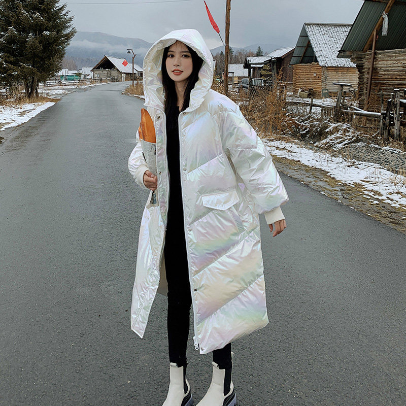 档口现货主推免洗炫彩亮面连帽羽绒服标90绒2667719,女装羽绒服,浙宝266