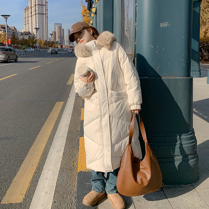 大货已出新款大毛领羽绒服标90绒266-9933长款,女装羽绒服,浙宝266