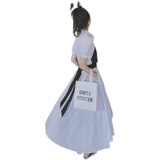 现货2023新款条纹撞色活页系带假两件连衣裙266-6656，女装连衣裙，浙宝266