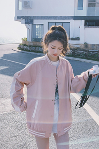 大货已出 2021新款两色撞色拼接棒球服266-6608-P110K168图片