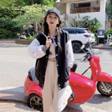 大货已出主推2023新款棋盘格撞色棒球服266-2266，女装短外套，浙宝266