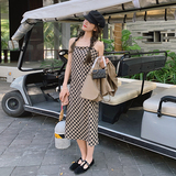 档口现货格子吊带裙西装两件套266-2218-裙-西装，女装西装，浙宝266