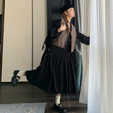 已出货2024新款连衣裙PU皮马甲两件套266-2406-P145K208，女装连衣裙，浙宝266