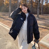 韩系黑色短款羽绒服女冬2022年新款爆款高端洋气今年流行的厚外套，女装羽绒服，浙宝266