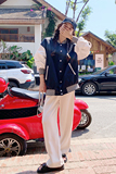 档口现货主推2023新款棋盘格撞色棒球服266-2266，女装短外套，浙宝266