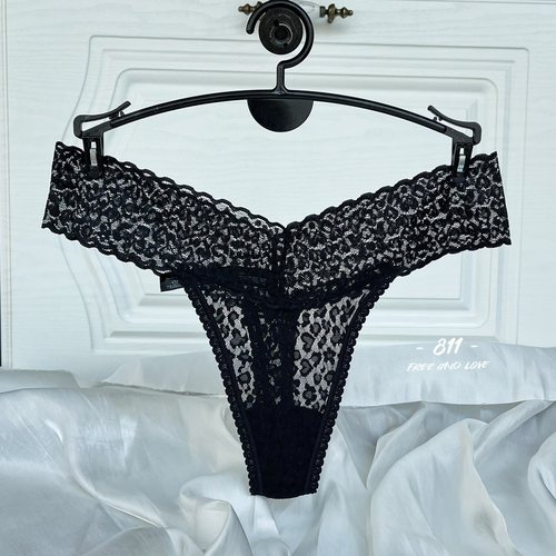 tback网纱轻薄透中腰丁字内裤女