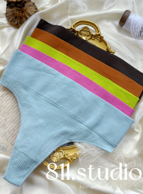 12月tback欧美T裤锦纶性感无痕健身瑜伽日常高腰纯棉档丁字内裤女