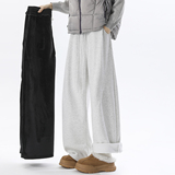 A440-JR605-P50冬季重磅加绒直简休闲裤，男装卫衣，电商A440