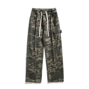 A440-K2502-特P45 春季cleanfit拼接水洗迷彩休闲裤，男装休闲裤，电商A440