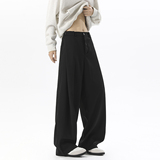 A440-XK8305-特P40春季垂感阔腿休闲裤纽扣褶皱西裤，男装西裤，电商A440