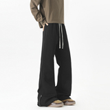 A440-GK01-P45微喇滑棉卫裤裤脚拉链装饰休闲裤，男装休闲裤，电商A440