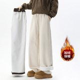 A440-JR129-特P40冬季麦穗纹加绒休闲裤，男装卫衣，电商A440