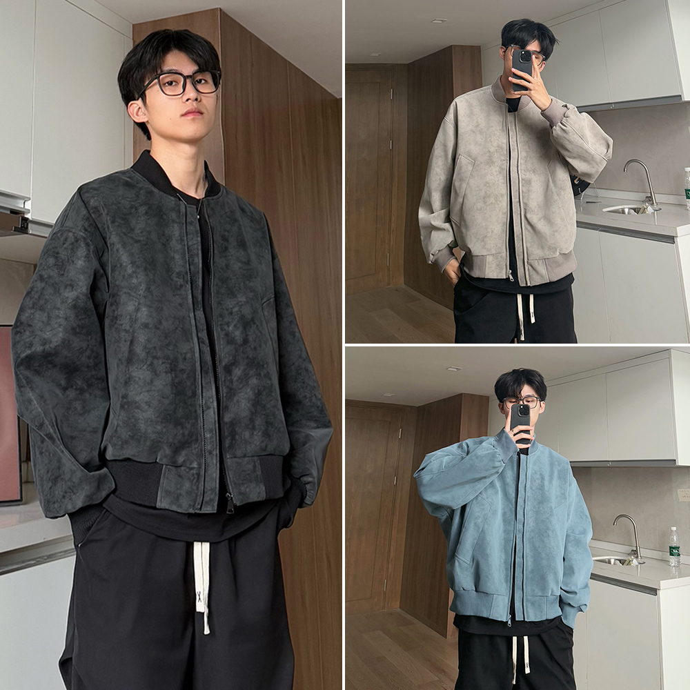 A440-BQ135-P78棒球服夹克外套皮夹克，男装夹克，电商A440
