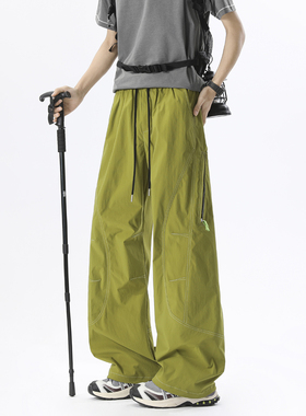 A440-G031-特P38 解构拼接直简休闲裤