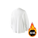 A440-DR021加绒-P25冬季简约圆领德绒加绒长袖T恤，男装T恤，电商A440