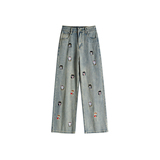 A440-WH25090-P552026年春季小狗刺绣牛仔裤，男装牛仔裤，电商A440