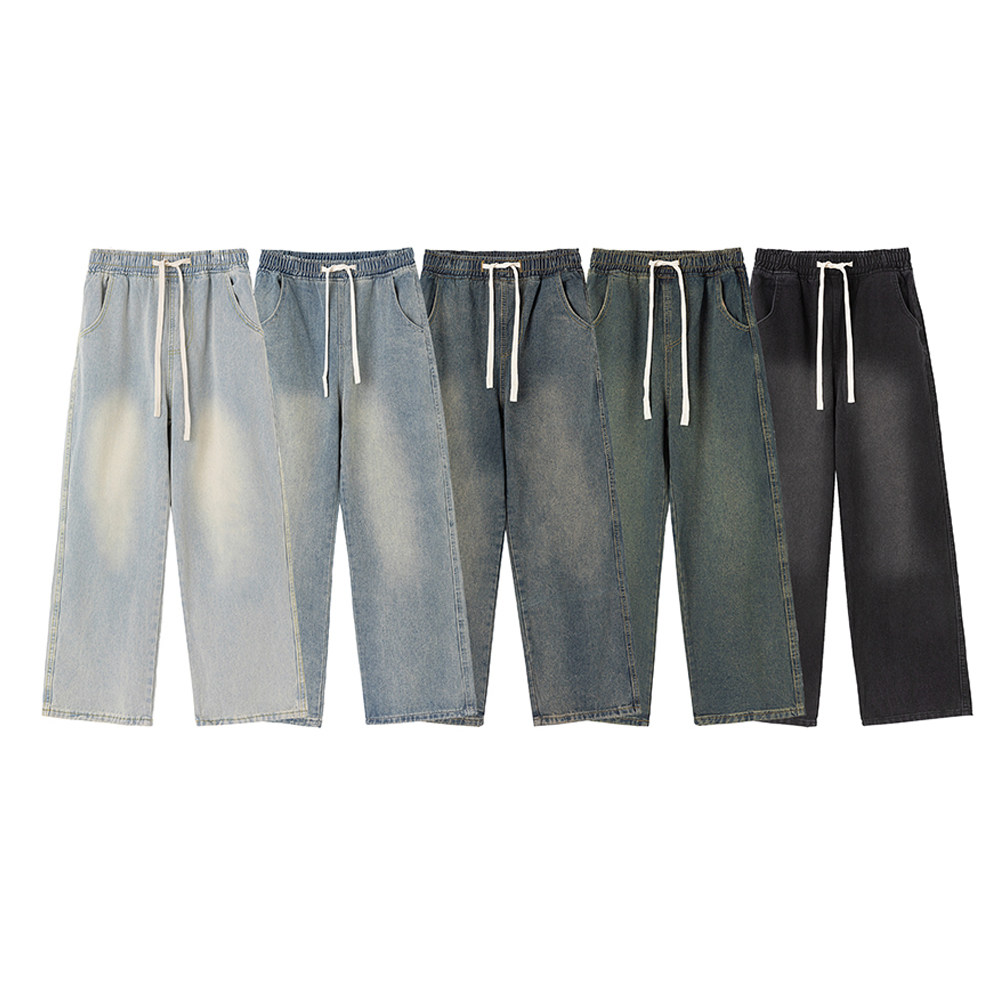 A440-DDH80127-P50春季时尚起义加色款同款品质纯色水洗牛仔裤，男装牛仔裤，电商A440