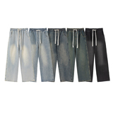 A440-DDH80127-P50春季时尚起义加色款同款品质纯色水洗牛仔裤，男装牛仔裤，电商A440