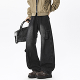 A440-K552-特P60水洗大口袋弯刀牛仔裤，男装牛仔裤，电商A440