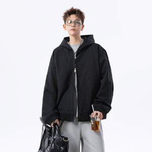 A440-FB0309-P98 解构设计帆布水洗外套图片