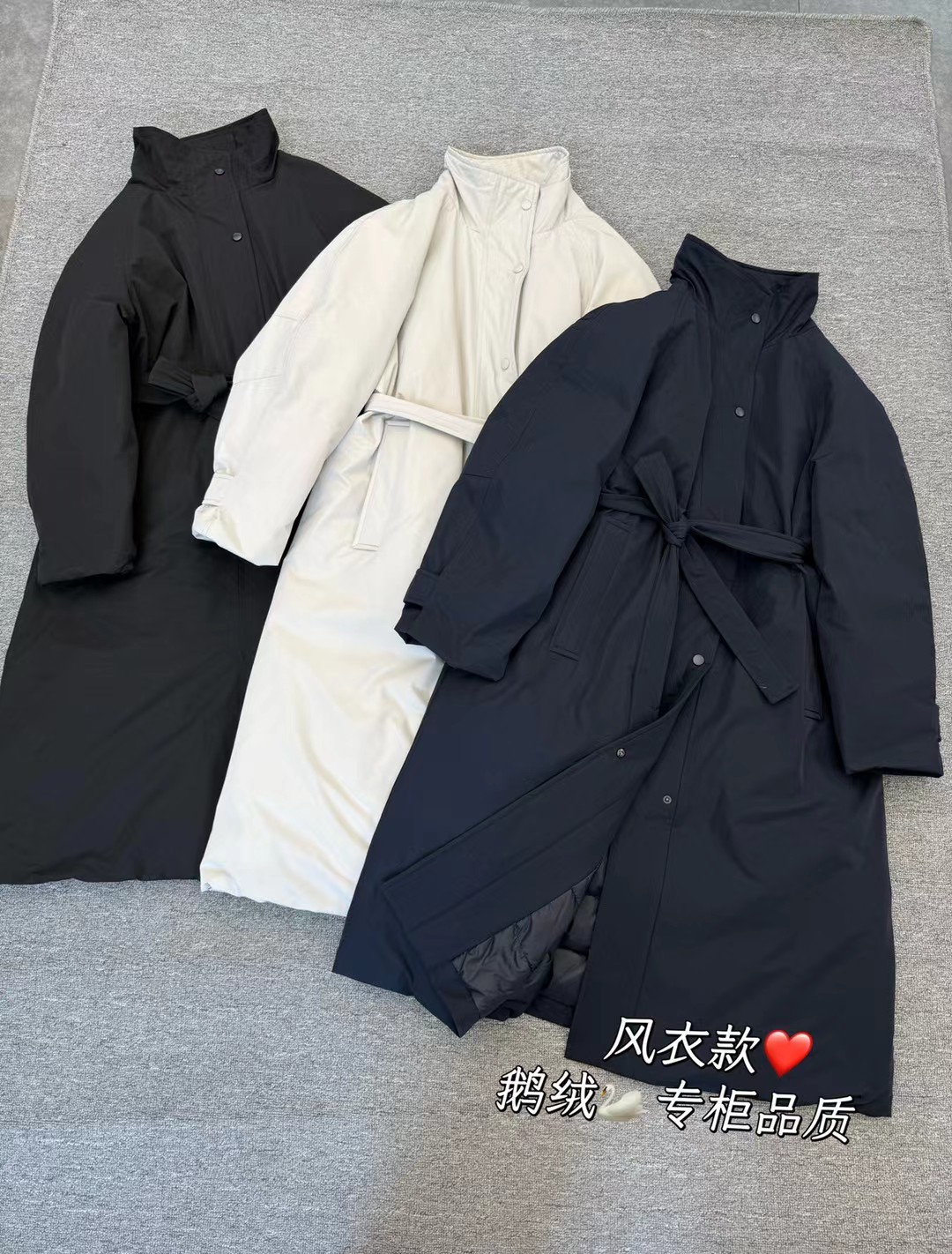 欧洲站2025新款冬立领90白鹅绒羽绒服女长款过膝加厚保暖外套显瘦