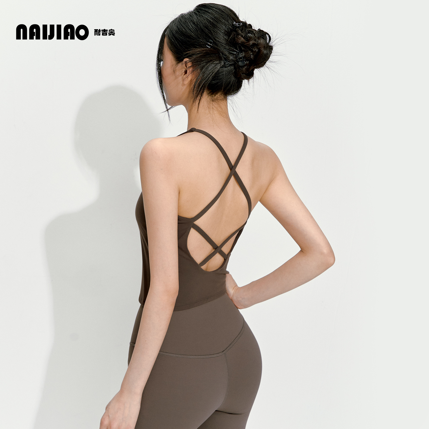 性感美背瑜伽服背心跑步健身运动