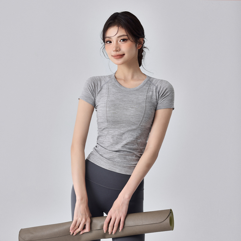 运动短袖女高端时尚瑜伽服上衣
