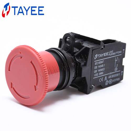 TAYEE上海天逸急停按钮开关LA42J-01R/02/11紧急停止一常闭开关
