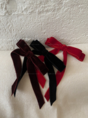 贵在材质天鹅绒蝴蝶结飘带头饰新款 且茉 精致日常