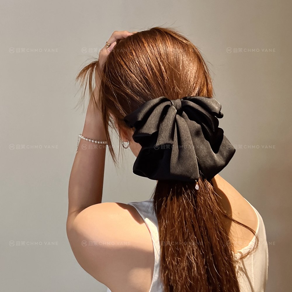 优雅垂顺蝴蝶结鲨鱼夹新款