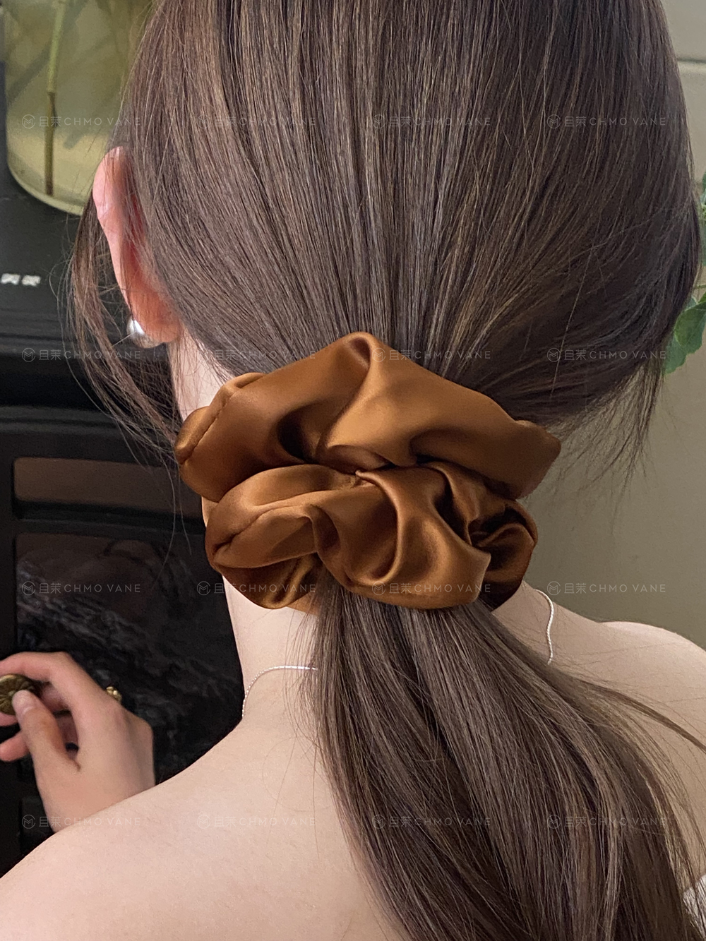 美拉德风~高级感缎面肥肠圈