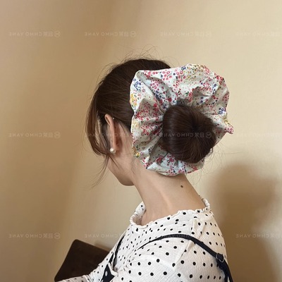 小碎花~棉质肠圈新款头饰发饰