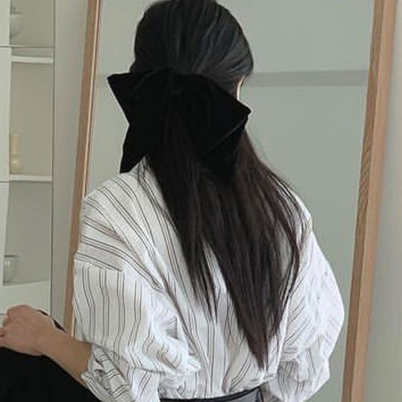 随意大版进口丝绒蝴蝶结