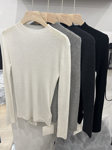 跑量 打底衫 Gg软糯舒适基础羊毛内搭针织衫 女秋冬显瘦弹力上衣长袖