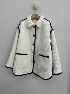 特价白色外套SIEMELOG绵羊毛面料内层羽绒店主实拍高品质衣长76