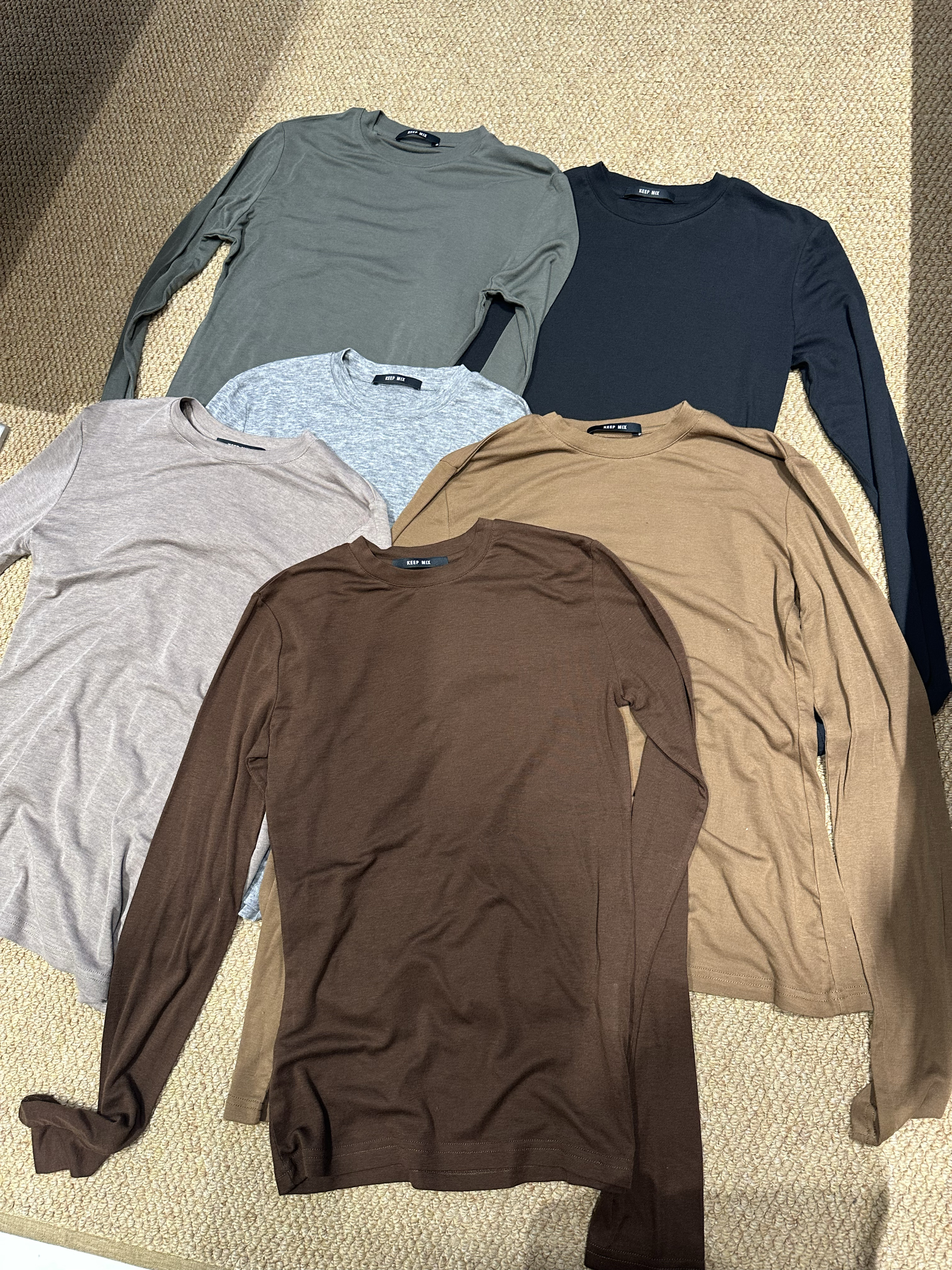 KP天丝羊毛打底衫长袖T恤女 高品质好面料 打底六色入推荐115斤内