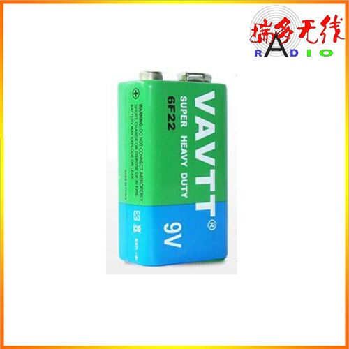 VAVTT 6F22 9V碳性叠层方电池 万用表 报警器 话筒电池 遥控电池