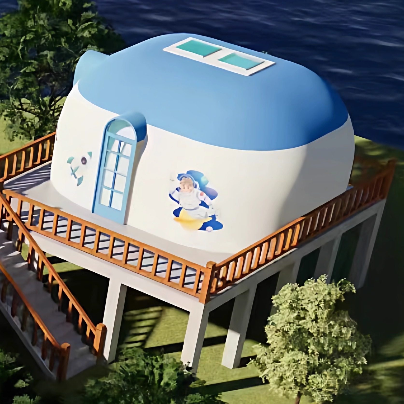 圆形穹顶屋domehouse特色民宿房