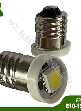 高品质 DC3V 4.5V 6.3V 9V 12V 24V E10 LED灯珠 E10 LED螺口灯泡