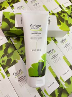 韩国婵真银杏洁面泡沫洗面奶女洁面乳深层清洁毛孔温和控油正品