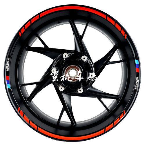 雅马哈 飞致250 R1 R3 R6 YZF  fz250 mt09 mt07 轮毂贴 反光贴