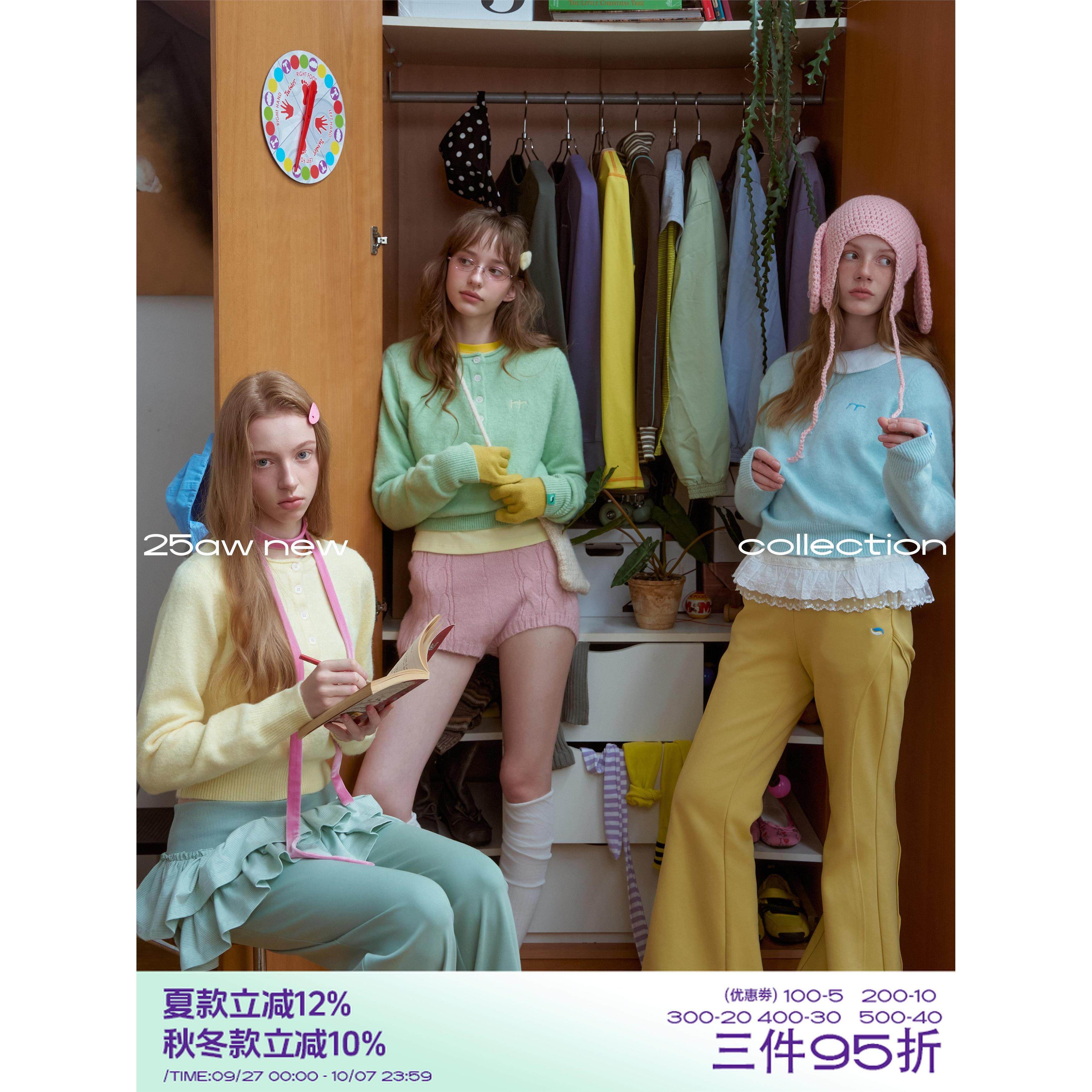 riverstone plus 糖果色圆领纽扣毛衣女慵懒感短款软糯针织衫上衣,个性定制/设计服务/DIY,棉服工装,淘宝优惠券,粉丝福利购,淘宝优惠卷