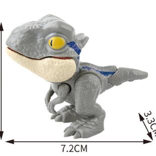 跨境新品爆款儿童益智咬手指恐龙玩具套装咬指恐龙小动物盲袋爆款