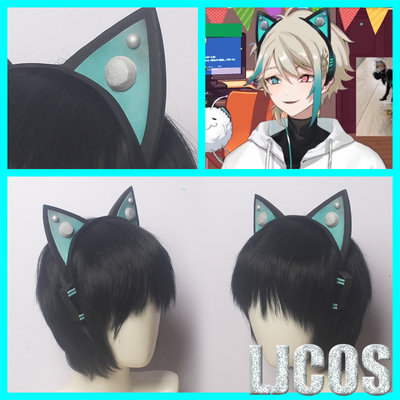 【LJCOS】彩虹社Hololive虚拟偶像Vtuber阿萨aza耳机cosplay道具