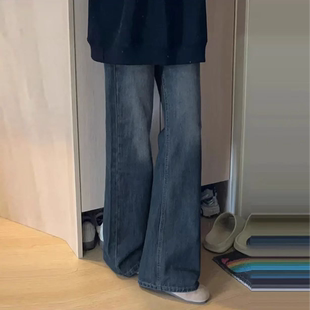 子KX88782 胖mm苹果梨形遮肉显瘦裤 大码 高腰直通阔腿牛仔女新款